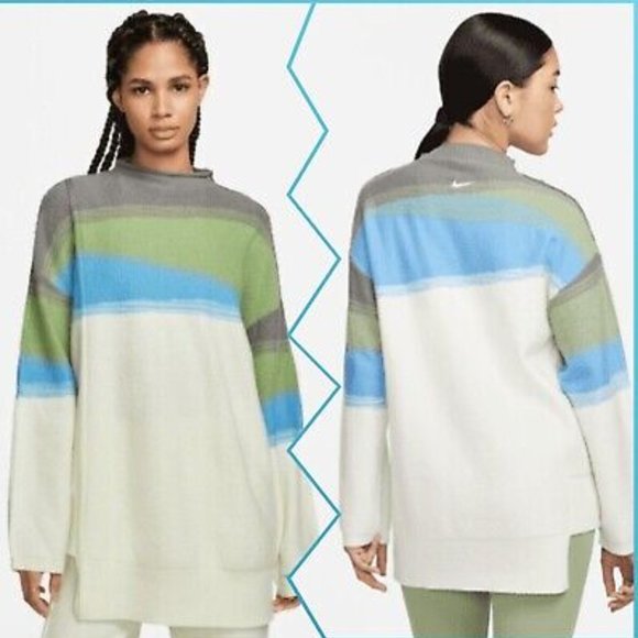 Nike Sweaters - Nike Yoga Wool Blend Sweater Summit White Therma FIT ADV